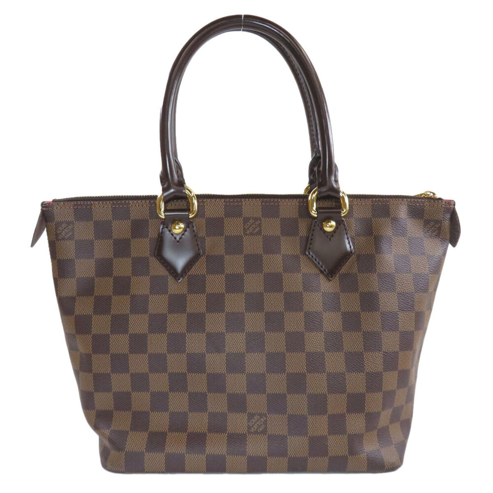 Louis Vuitton Brown Ebene Handbag Damier Canvas Saleya